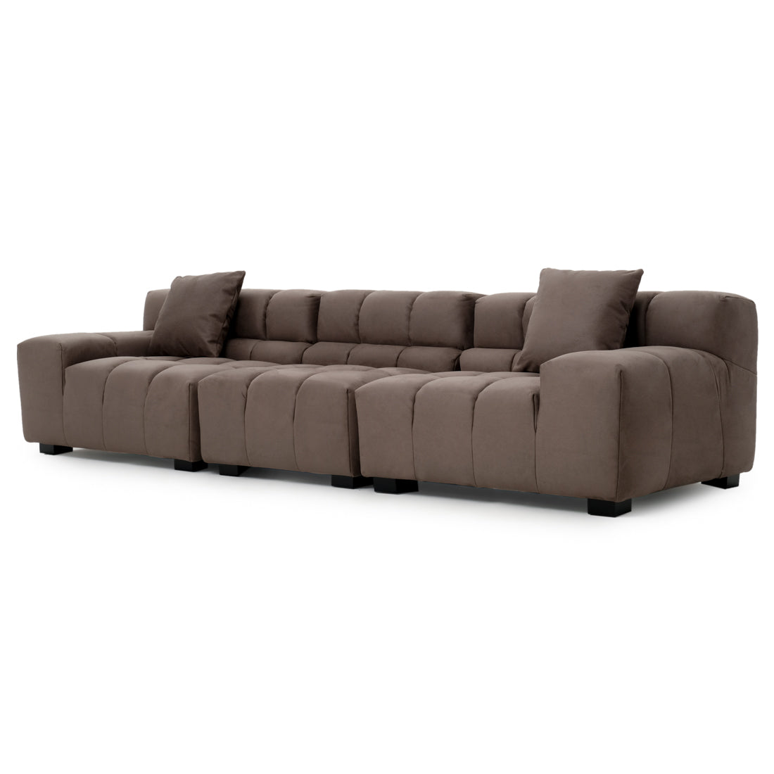 Norika Fabric Modular Sofa Dark Grey