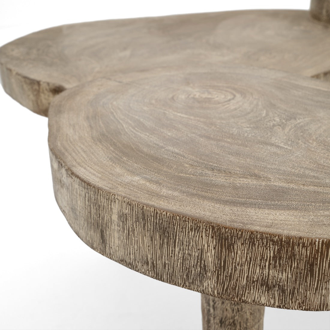Netina Wood Coffee Table Light Grey