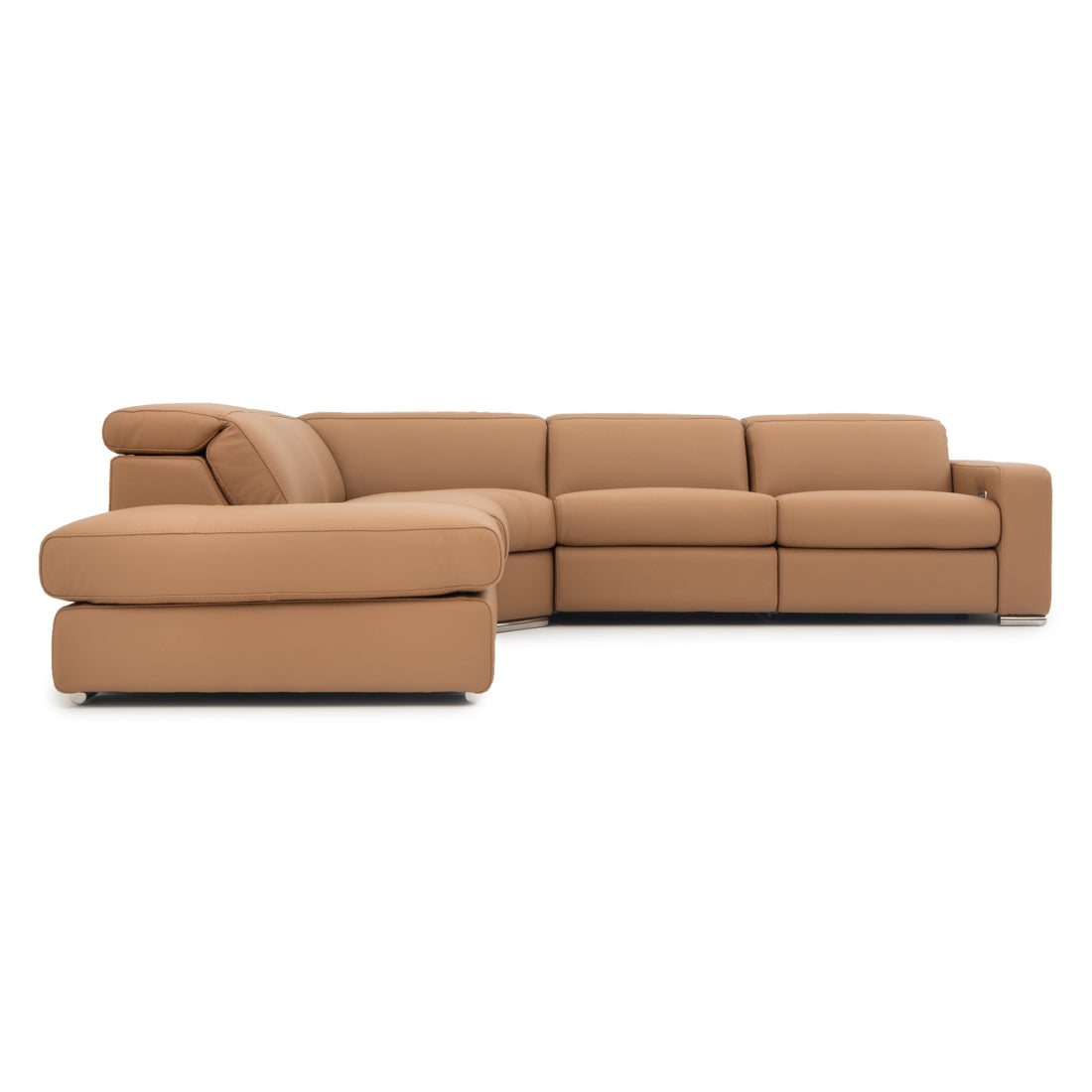 Whitmore Reclining Sectional Sofa Cognac