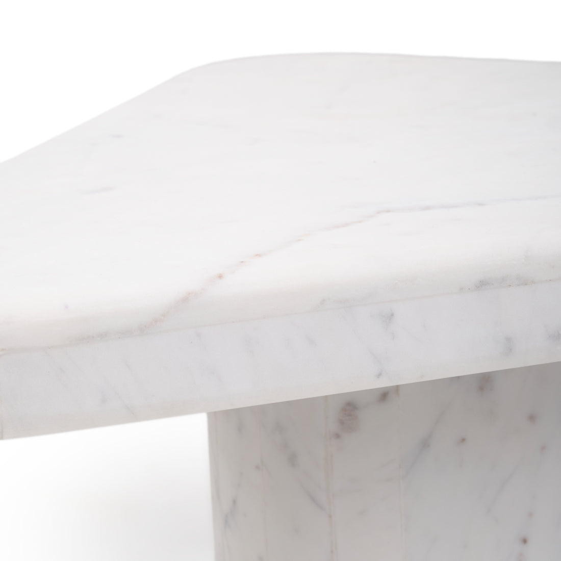 Wamika Marble Coffee Table White