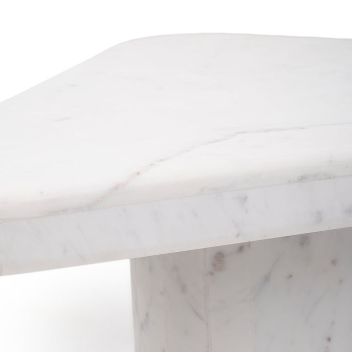 Wamika Marble Coffee Table White