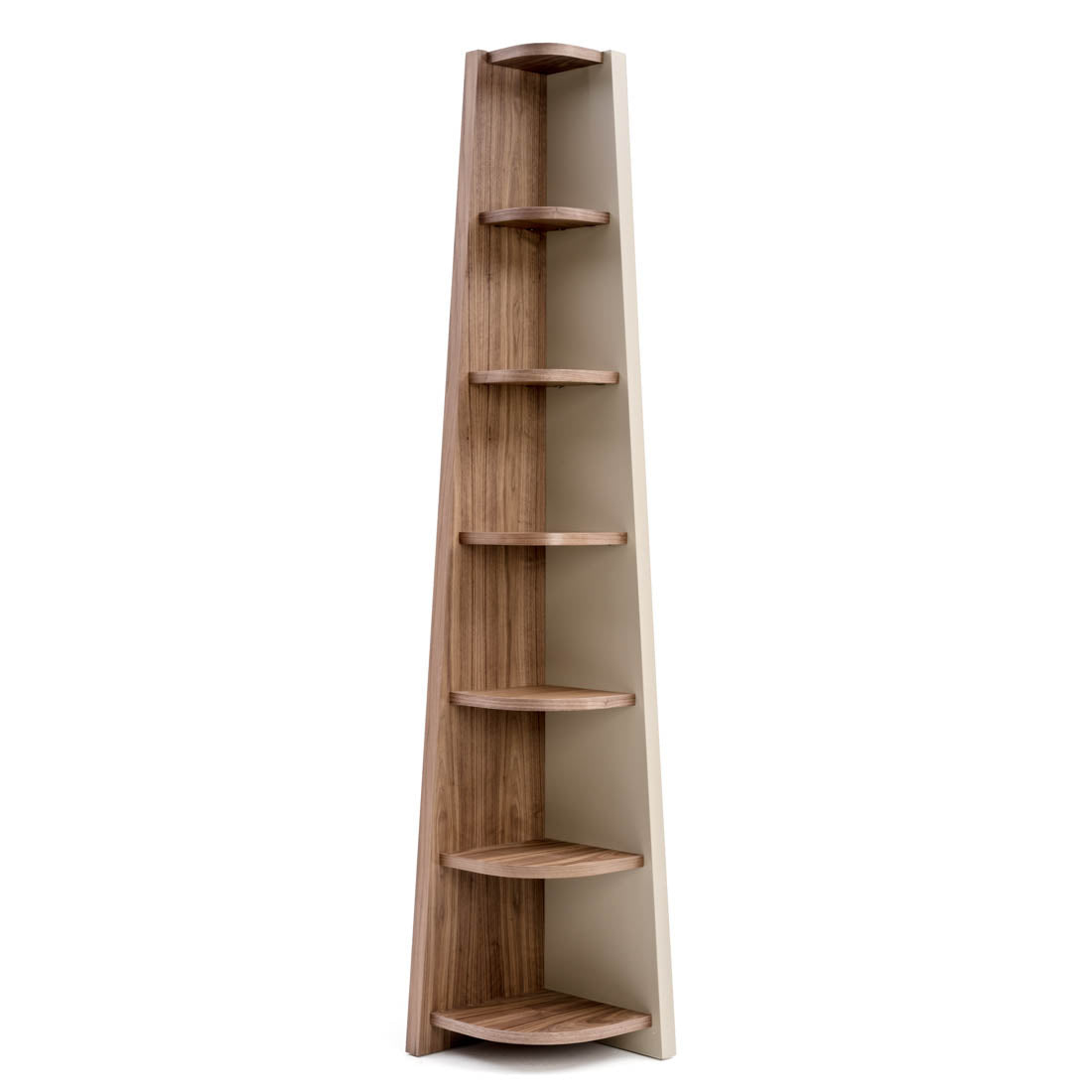 Neghan Wood Bookcase Dark Brown