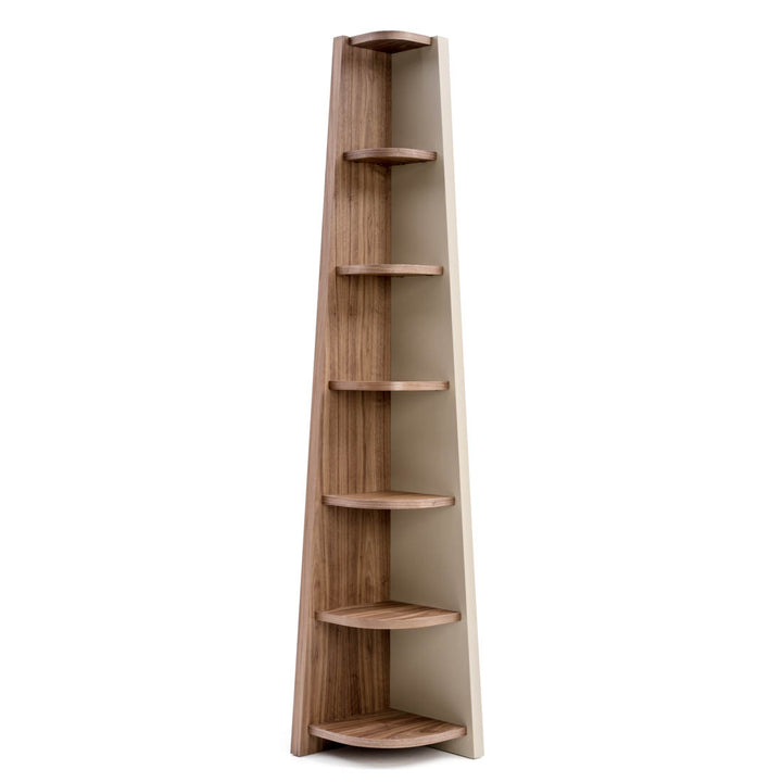 Neghan Wood Bookcase Dark Brown