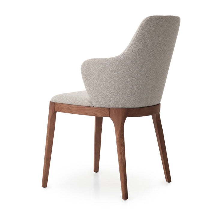 Evana Fabric Chair Light Brown