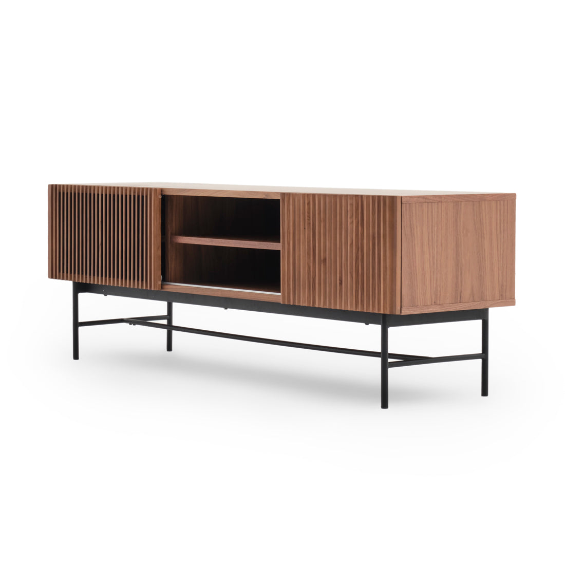 Easton TV and Entertainment Unit Dark Brown
