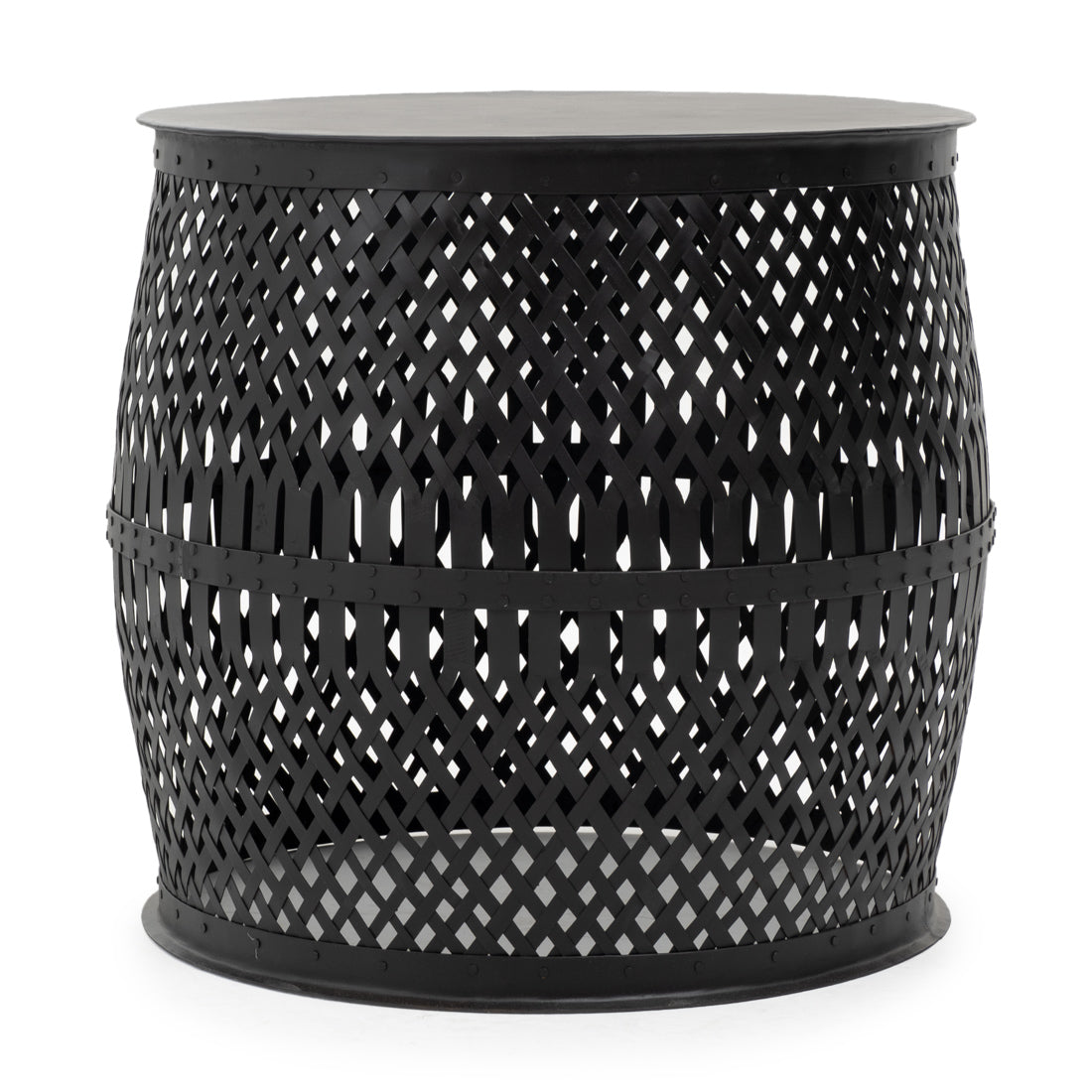 Indira Metal Accent Table Black