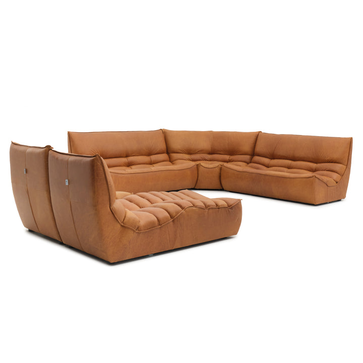 Nesto Leather Modular Set Cognac