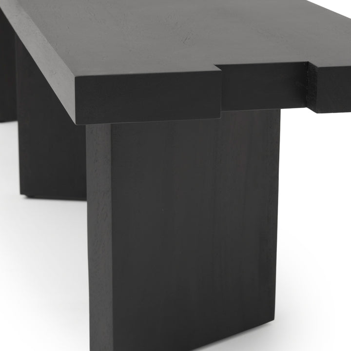 Shayla Wood Bench Black