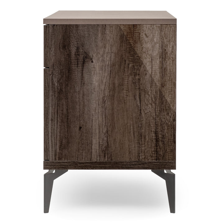 Winslet 2-Drawer Filing Cabinet Dark Brown