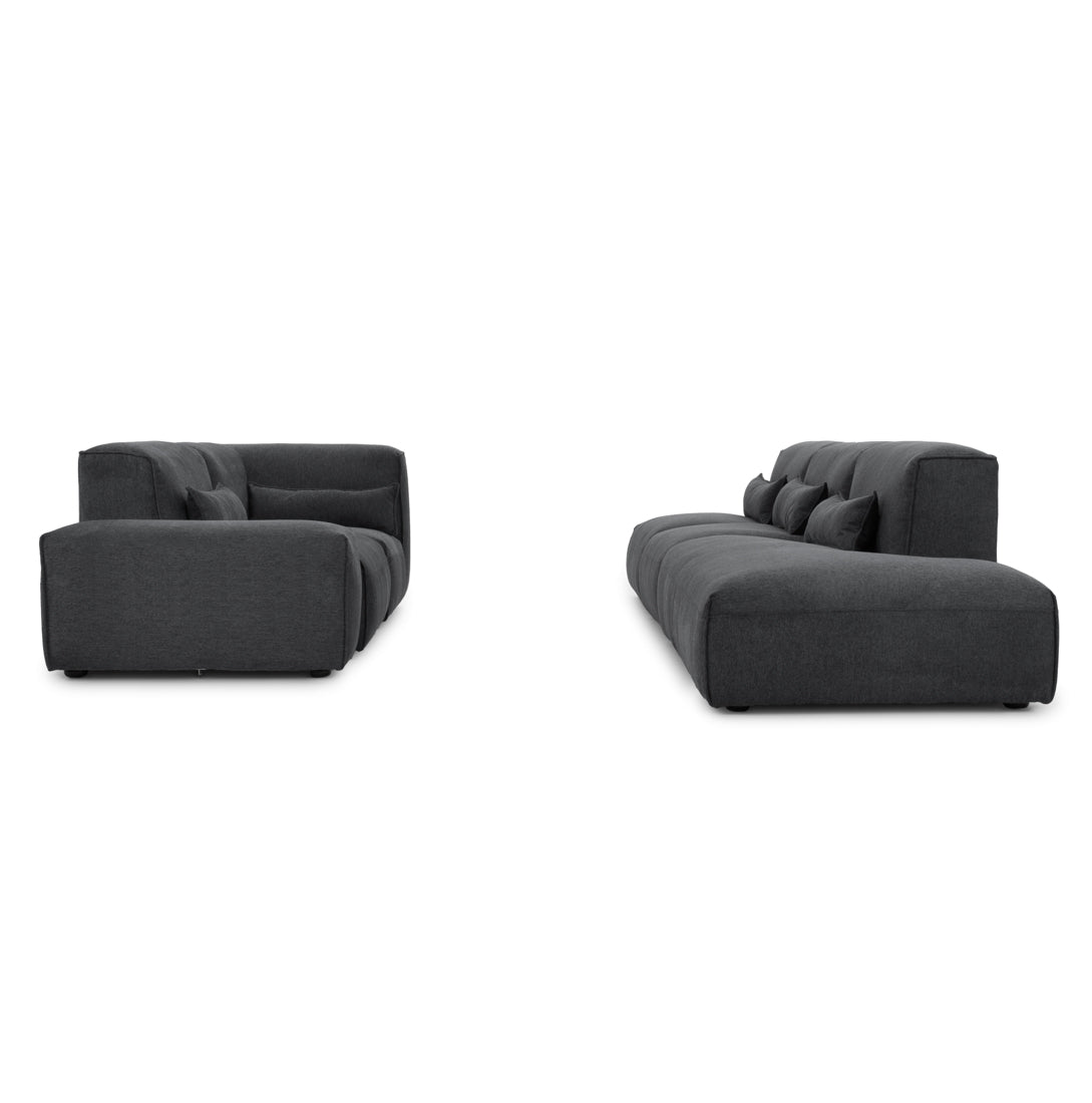 Ellemia Fabric Modular Set Dark Grey