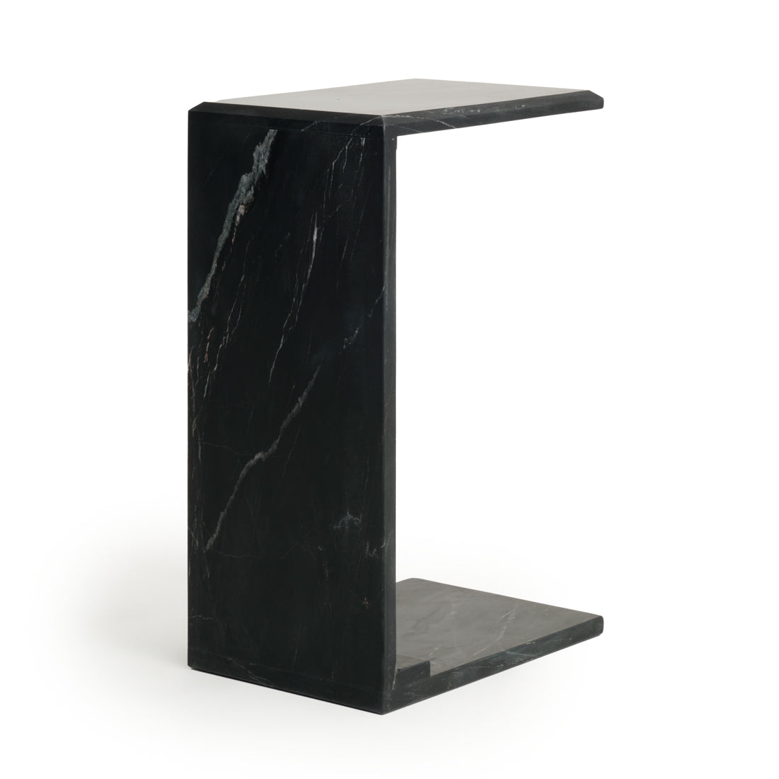 Neville Marble Accent Table Black