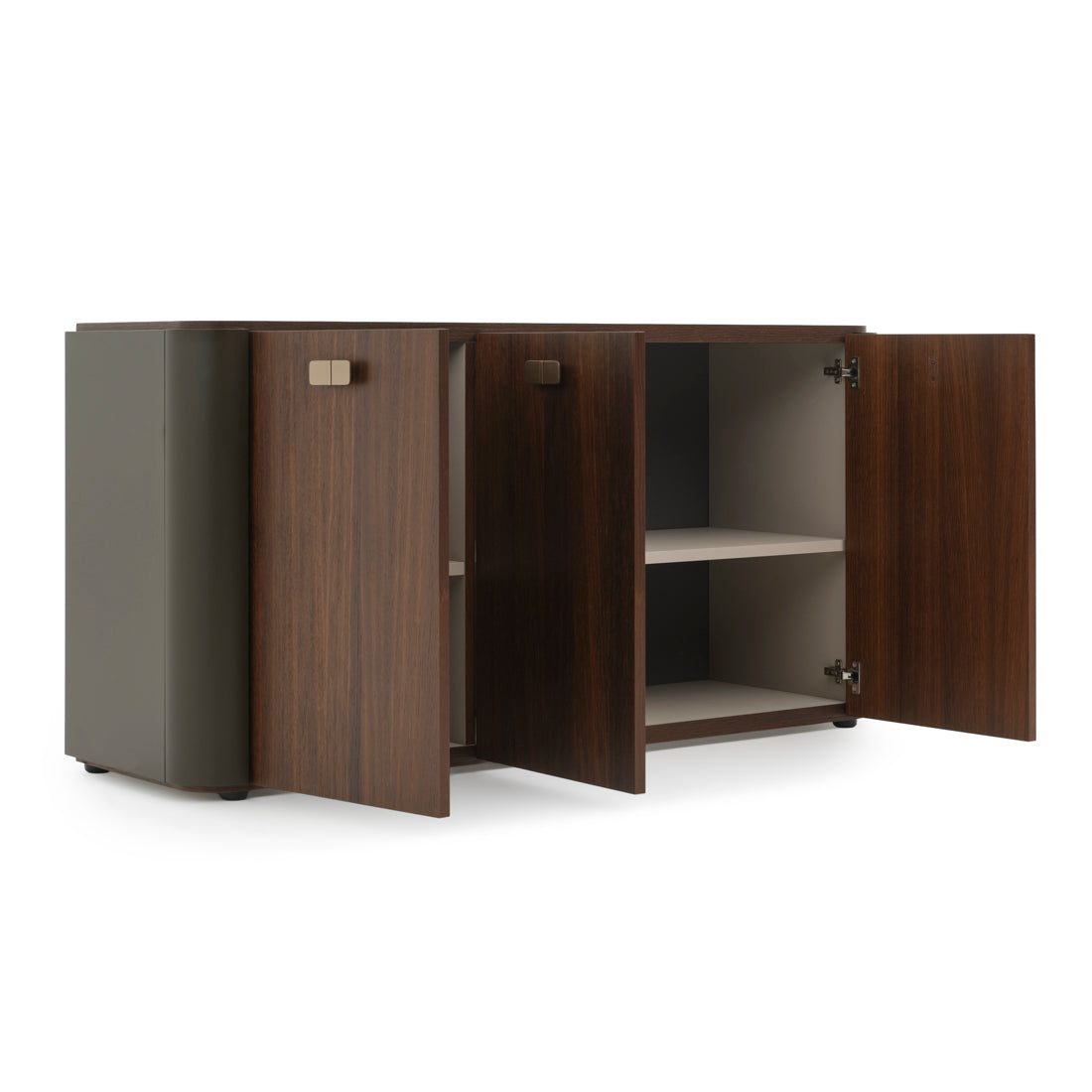 Wadena Wood Sideboard Dark Brown