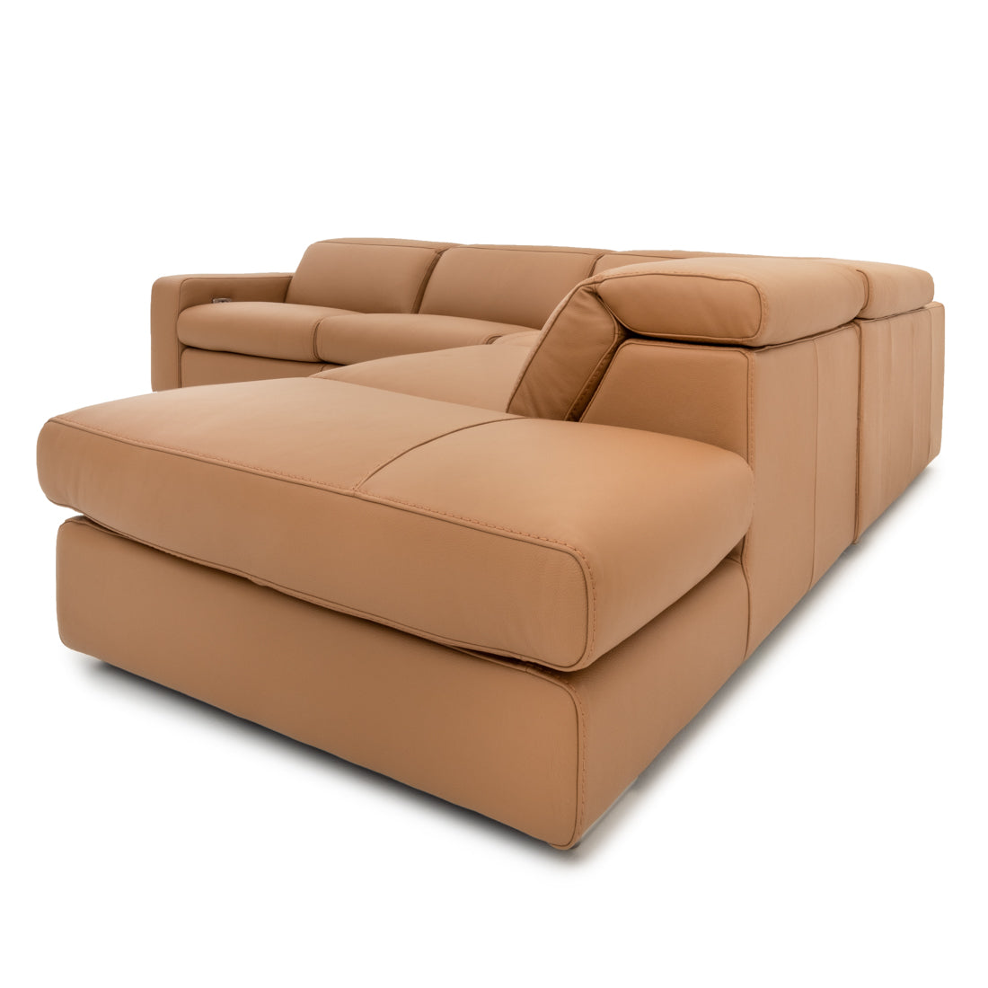 Whitmore Reclining Sectional Sofa Cognac