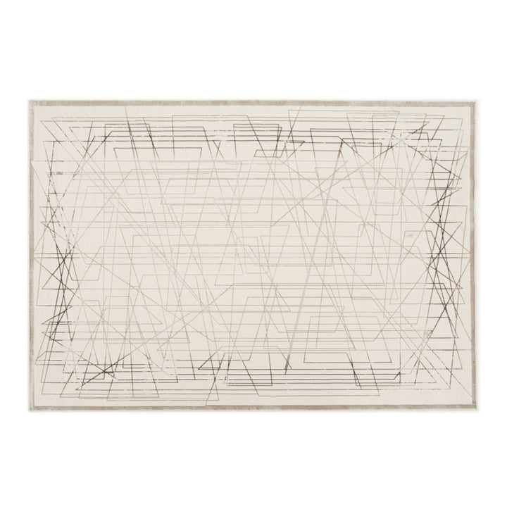 Wany Area Rug Black & White