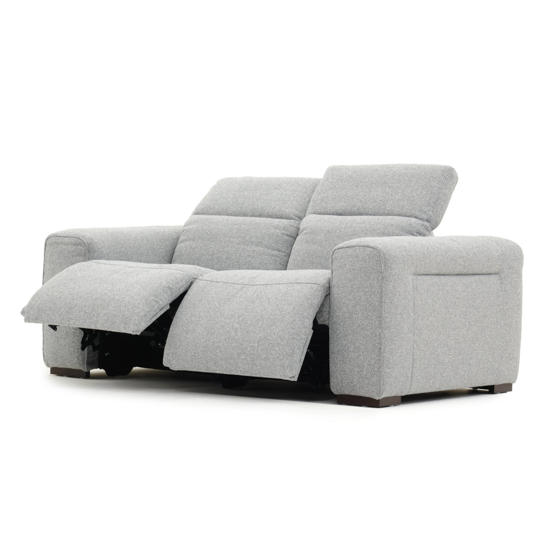 Niguel Fabric Reclining Loveseat Light Grey