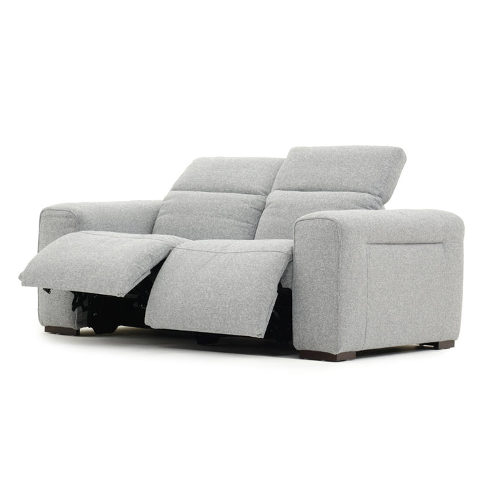 Niguel Fabric Reclining Loveseat Light Grey
