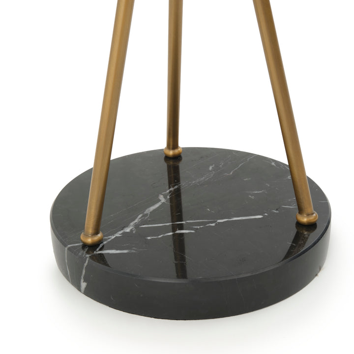 Wasaga Marble Accent Table Black