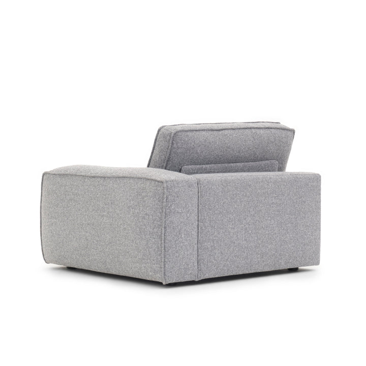 Nash Modular Right Chair Dark Grey