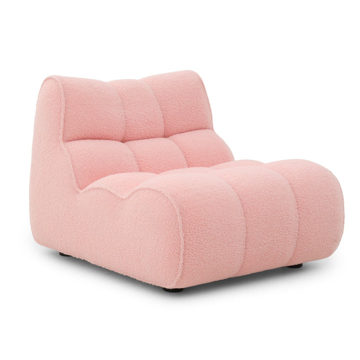 Nissima Fabric Accent Chair Pink