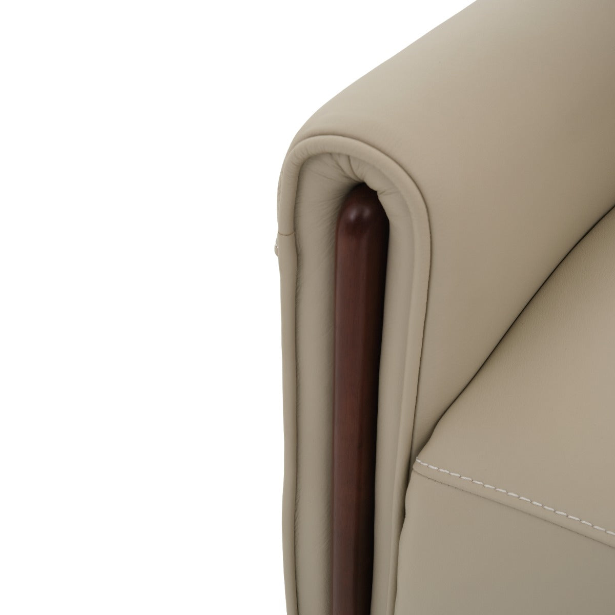Narita Leather Double Sofa-Bed Beige