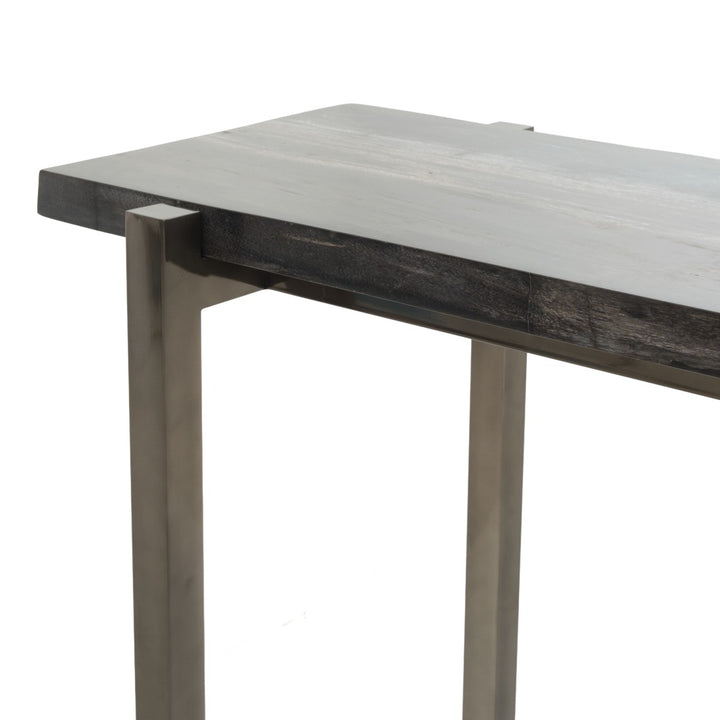 Wakerley Wood Console Table Black