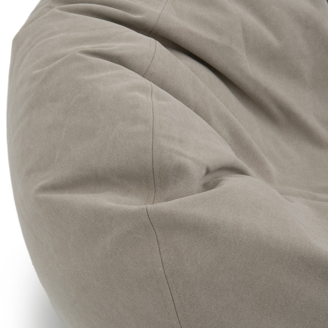 Eloka Bean Bag with Ottoman Beige