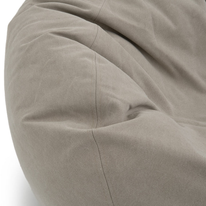 Eloka Bean Bag with Ottoman Beige