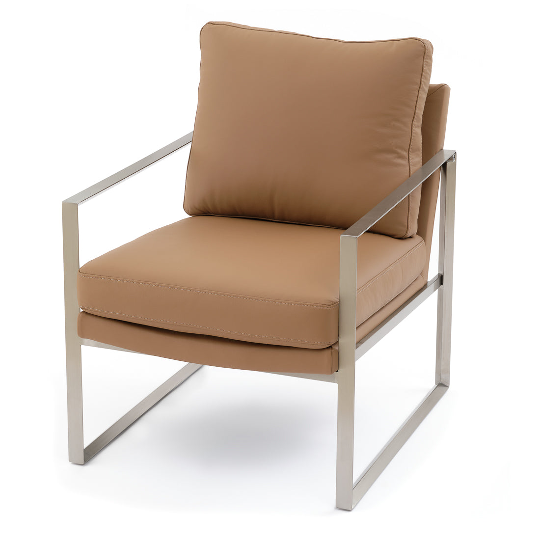 Everton Leather Accent Chair Cognac