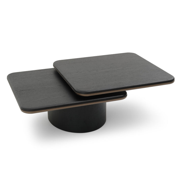 Novalee Wood Coffee Table Black