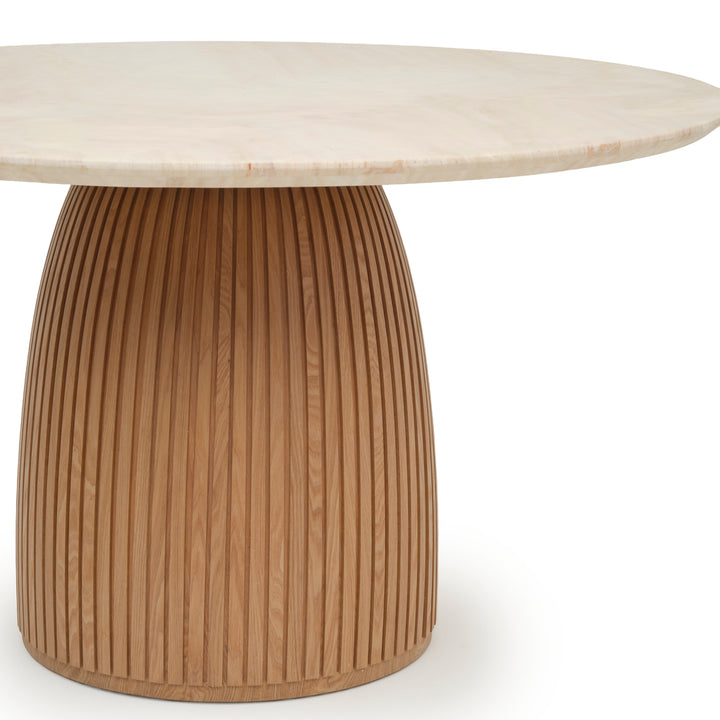 Namora Travertine Dinette Table Light Brown