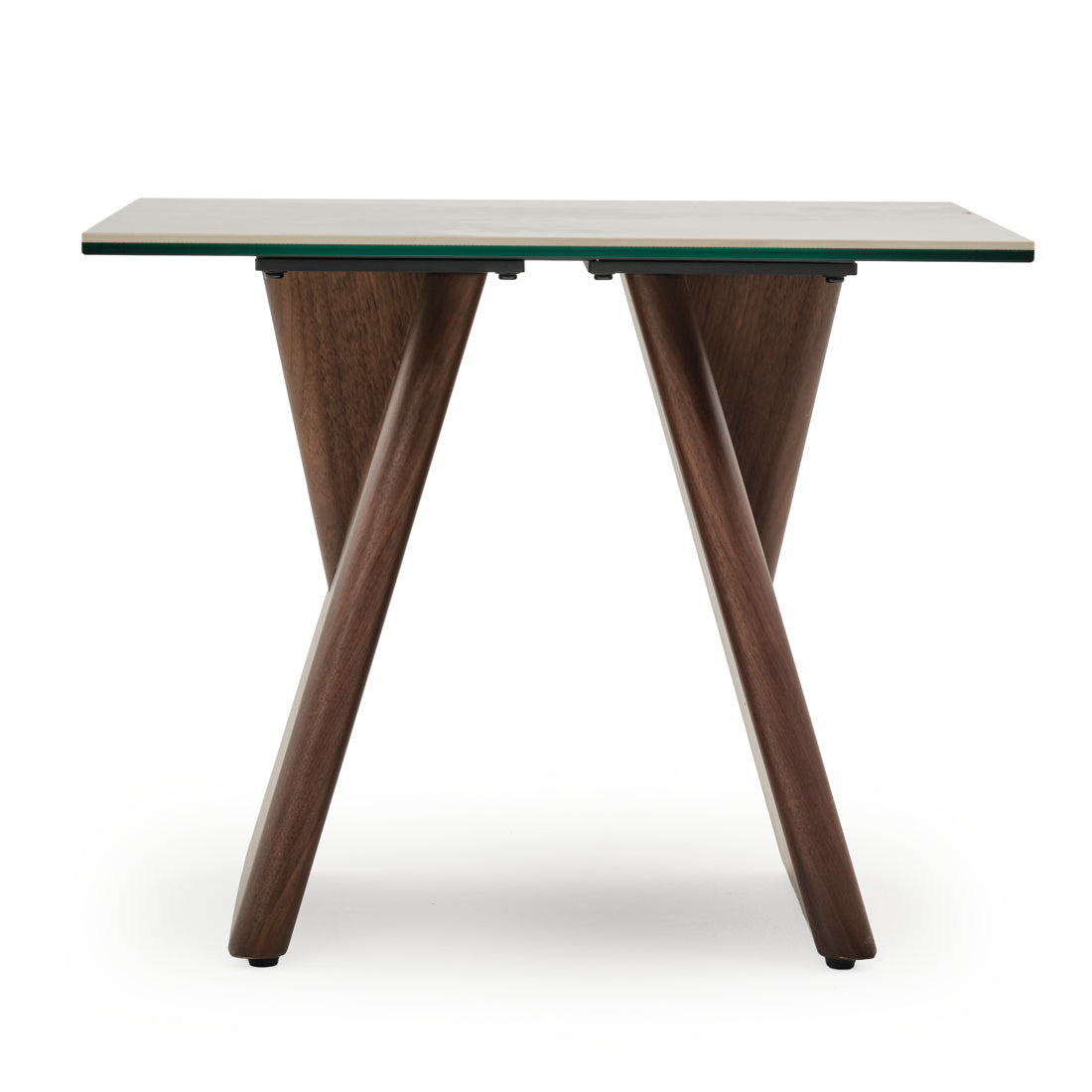 Emmeline Ceramic End Table Light Brown