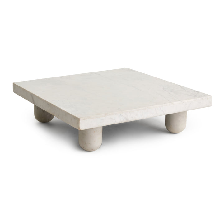 Skylar Marble Coffee Table White