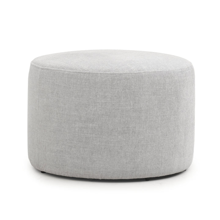 Wyle Fabric Ottoman Light Grey