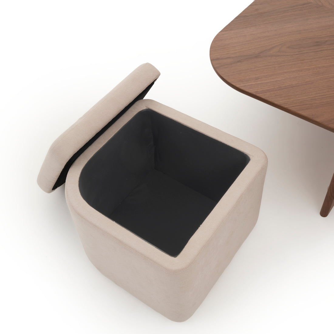 Norna Coffee Table with Storage Dark Brown