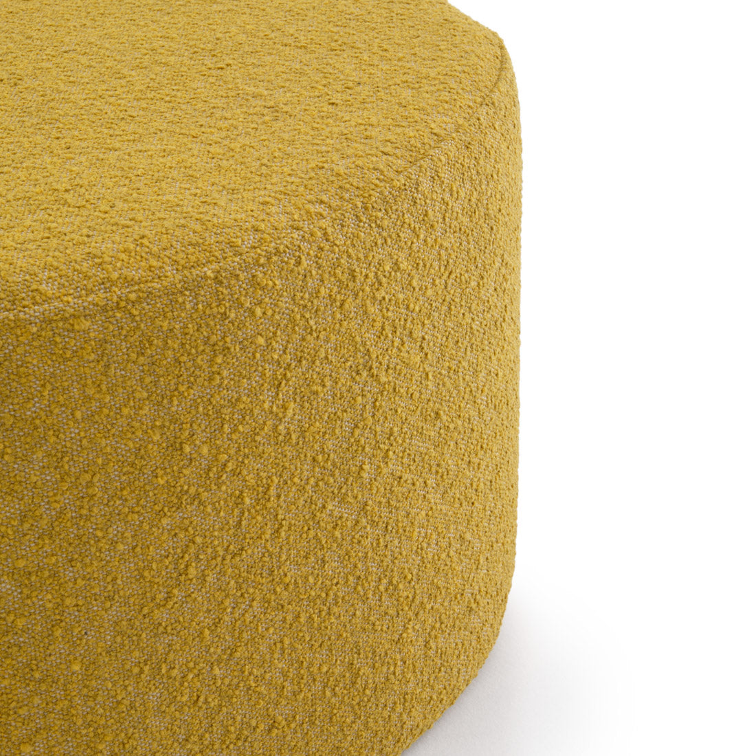 Emondi Fabric Ottoman Yellow