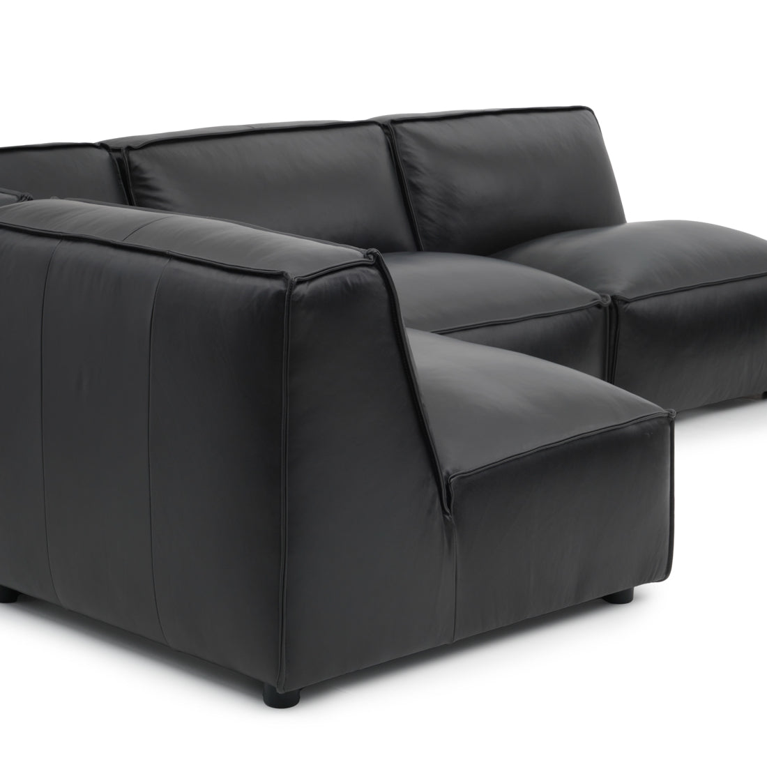 Nook Leather Modular Set Black