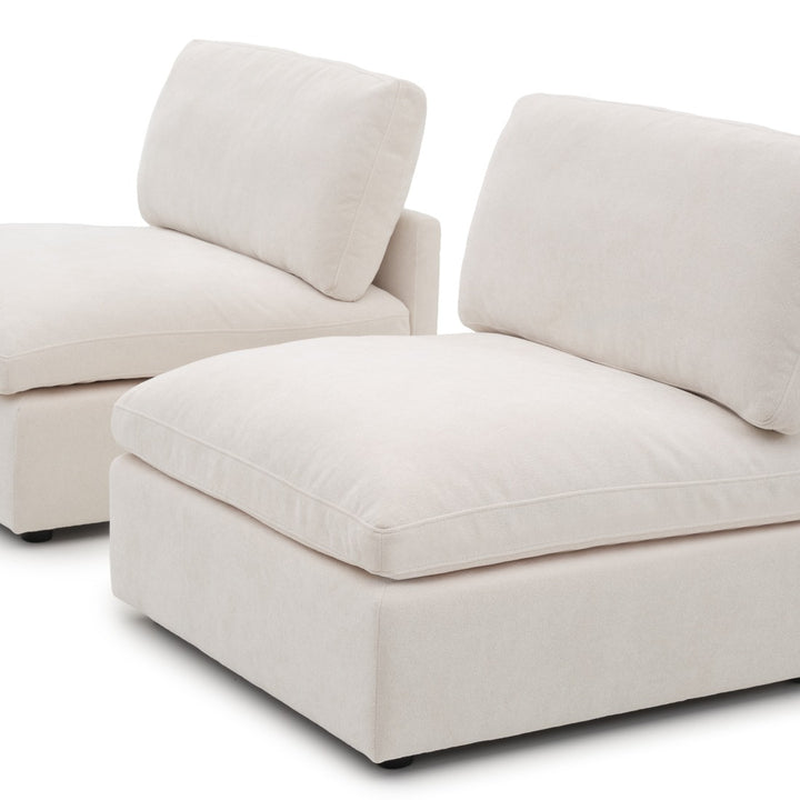 Emiliana Modular Armless Loveseat Beige