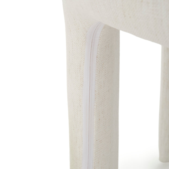 Etrina Fabric Armchair Off White