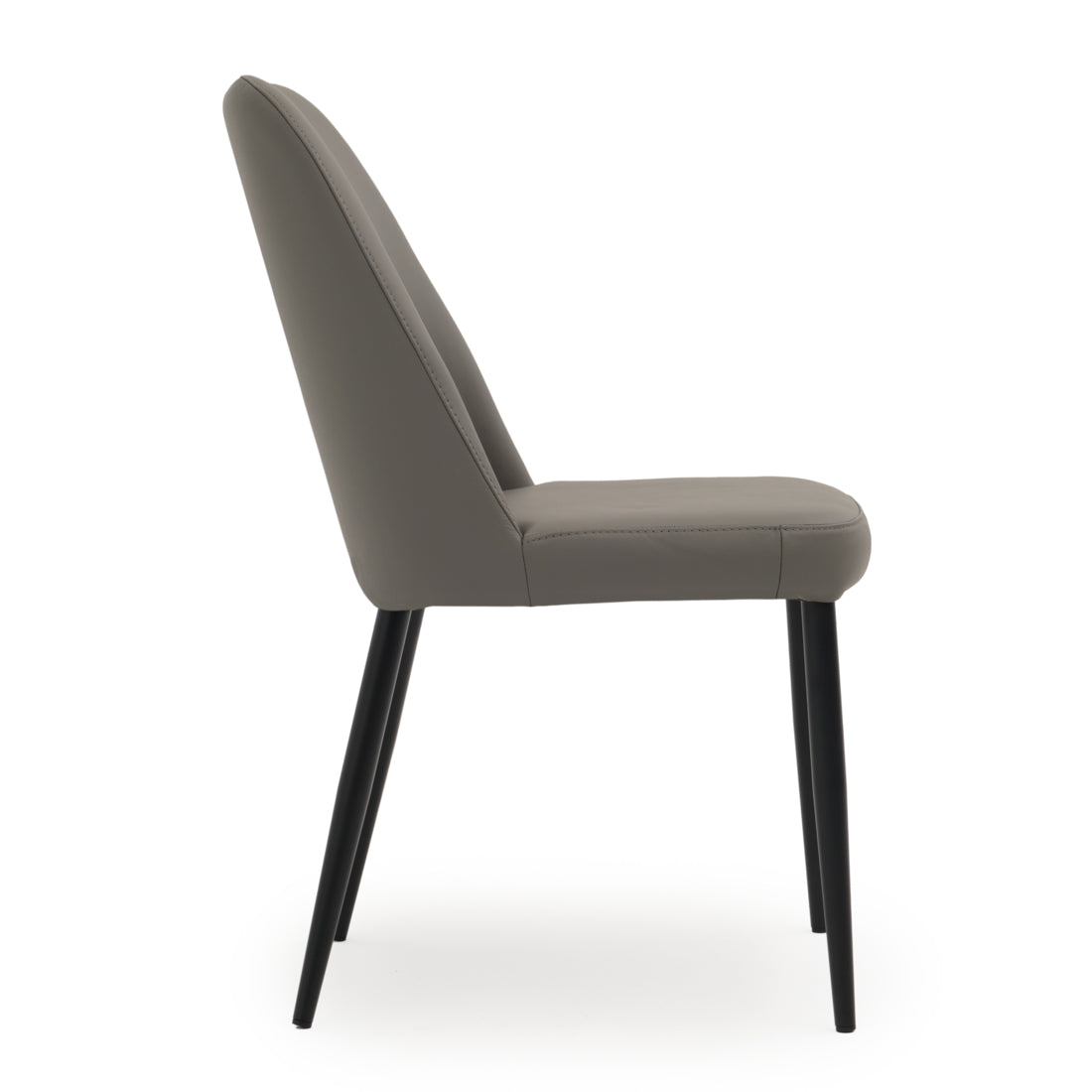 Wima Leather Chair Dark Grey