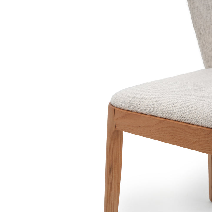 Nelvy Fabric Chair Off White