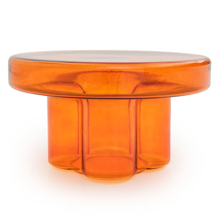 Eira Glass Coffee Table Orange