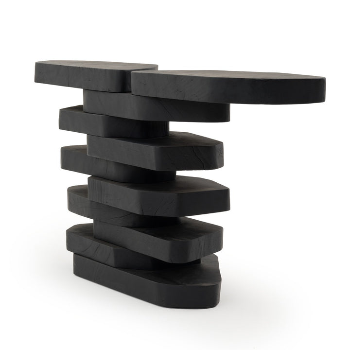 Wever Wood Console Table Black