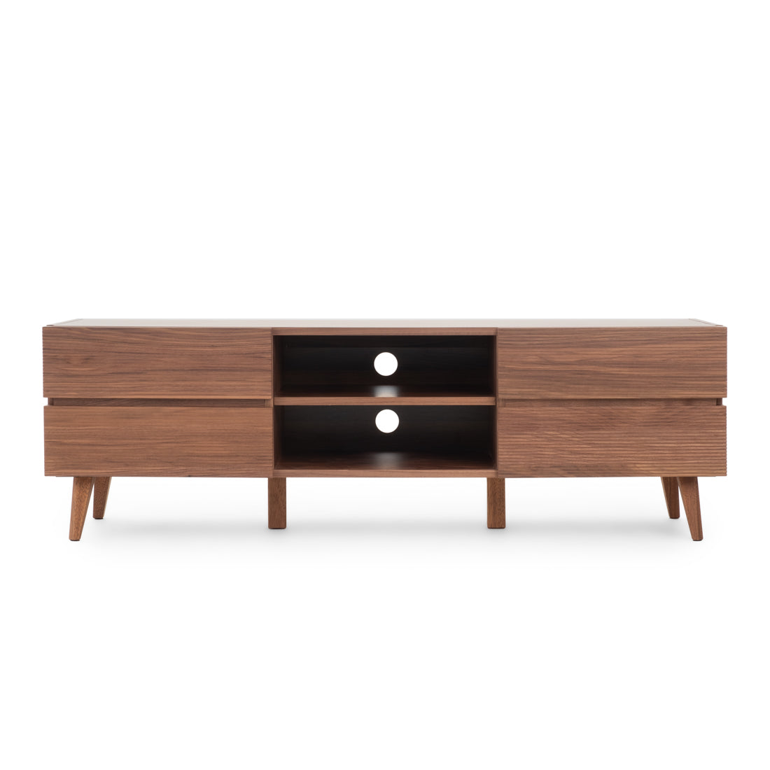 Eckhart TV and Entertainment Unit Dark Brown
