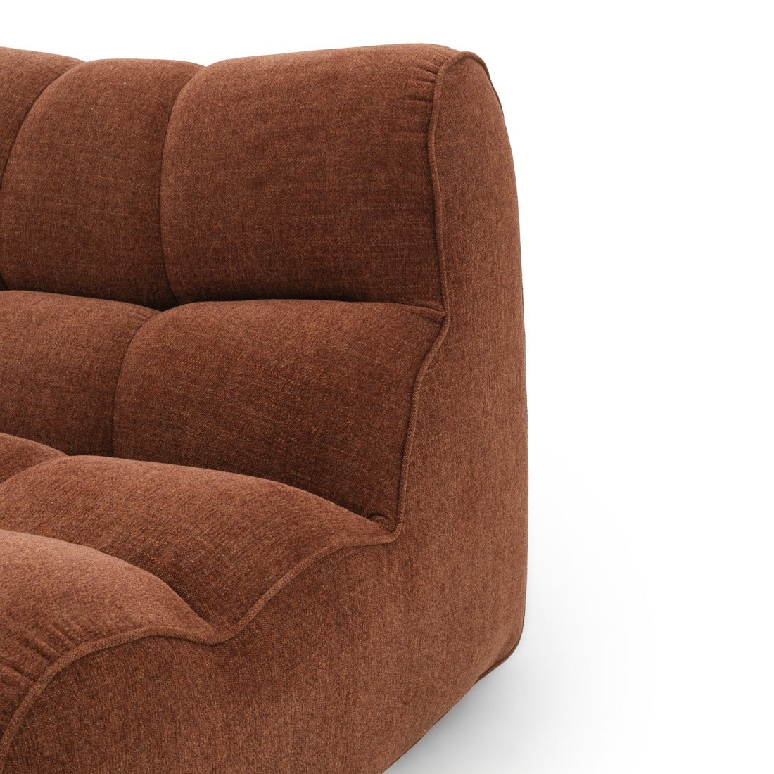 Nissima Fabric Accent Chair Dark Brown