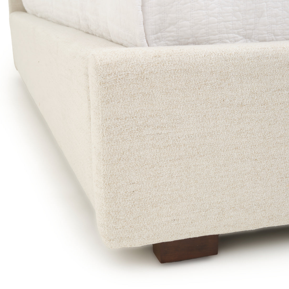 Elisha Fabric King Bed Beige