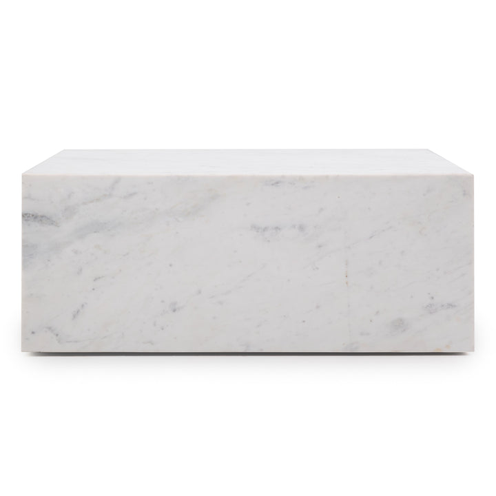 Nabby Marble Coffee Table White