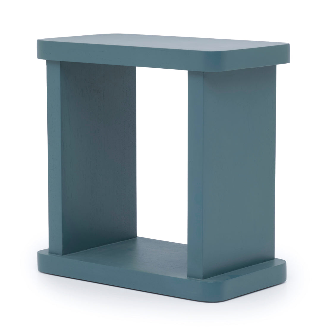 Siya Wood Accent Table Light Blue