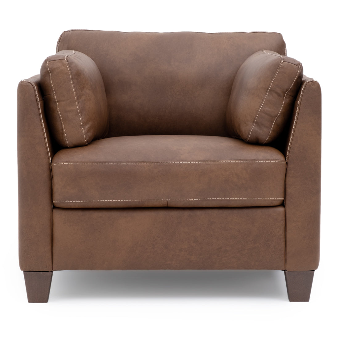 Neal Leather Accent Chair Cognac