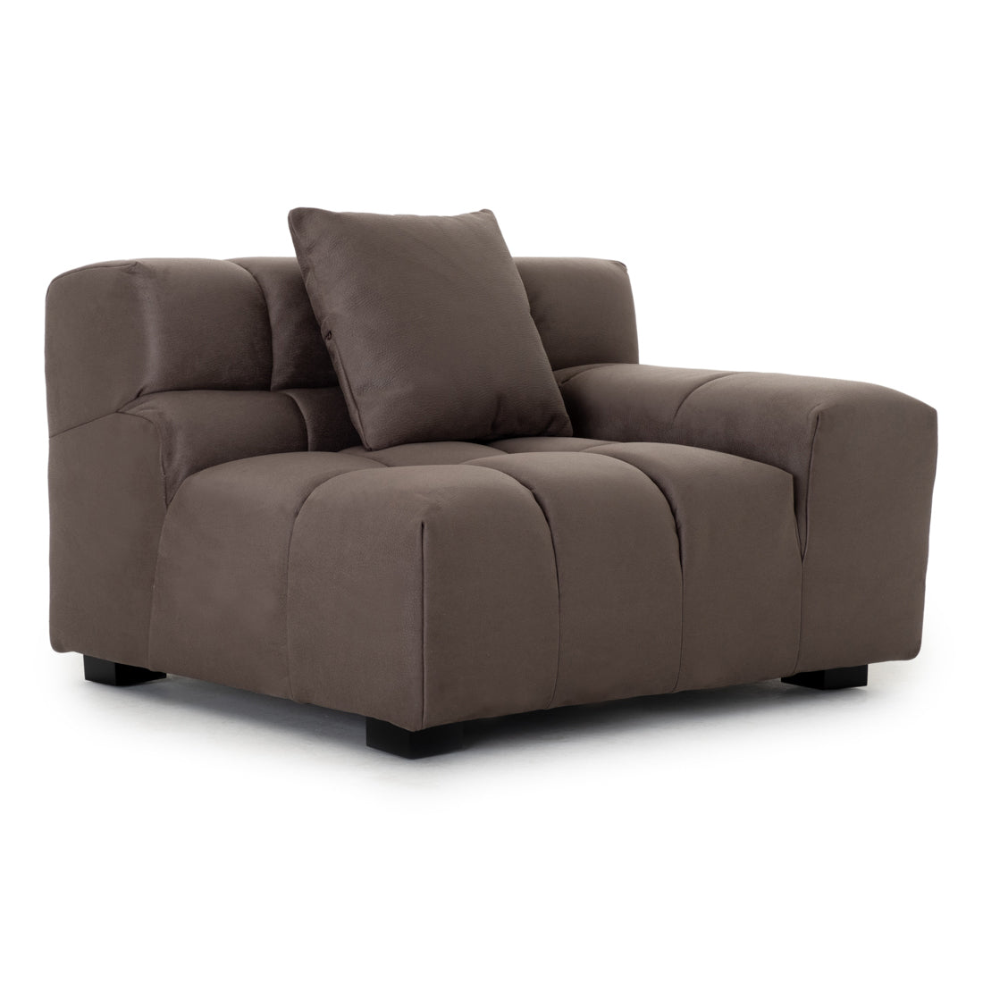 Norika Modular Right Chair Dark Grey
