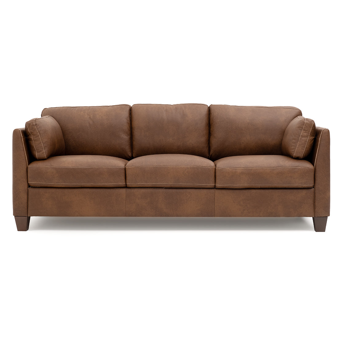 Neal Leather Sofa Cognac